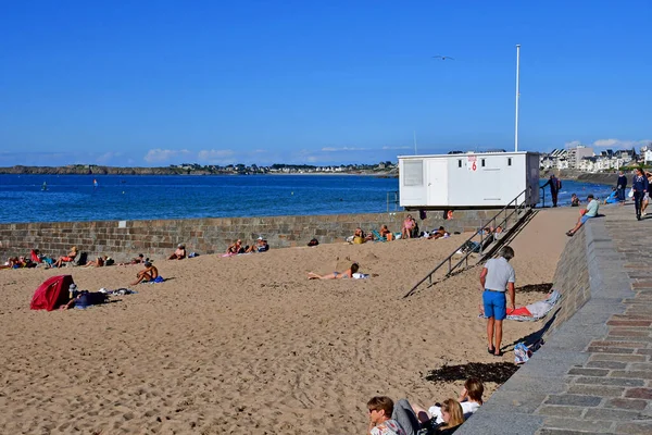 Saint Malo Frankrike September 2020 Sillons Stranddistrikt — Stockfoto