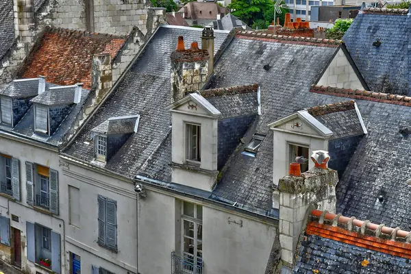 Loches Francie Červenec 2020 Malebné Město — Stock fotografie