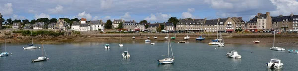 Saint Malo Francia Settembre 2020 Porto Del Pittoresco Quartiere Saint — Foto Stock