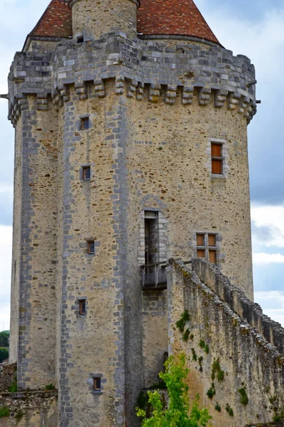 Blandy Les Tours Francja Sierpień 2020 Historyczny Zamek Xiii Wieku — Zdjęcie stockowe