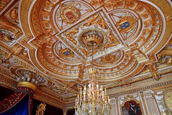 Fontainebleau France August 2020 Throne Room Historical Castle — Stock Photo, Image