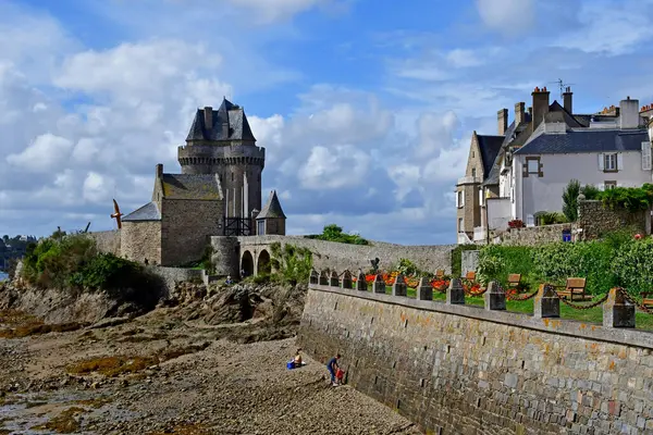 Saint Malo Fransa Eylül 2020 Saint Servan Bölgesindeki Liman Solidor — Stok fotoğraf