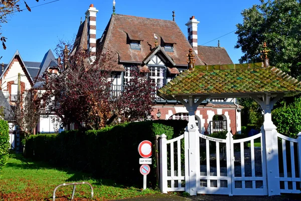 Houlgate France October 2020 Belle Epoque Old House — стокове фото