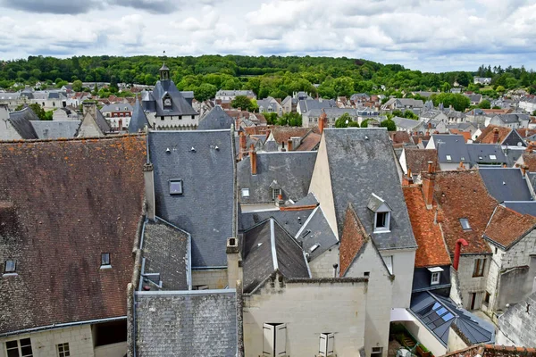 Loches Frankrike Juli 2020 Den Pittoreska Staden — Stockfoto