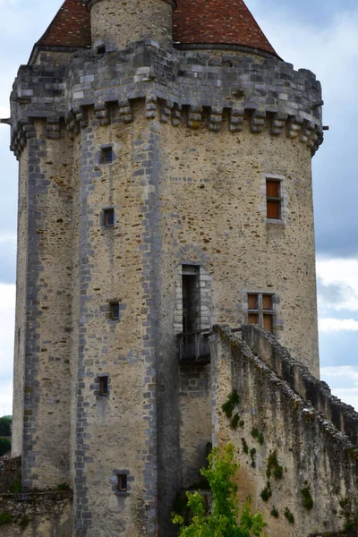 Blandy Les Tours Francja Sierpień 2020 Historyczny Zamek Xiii Wieku — Zdjęcie stockowe