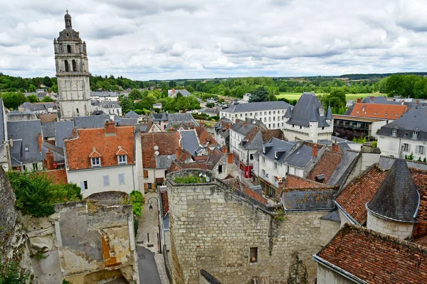 Loches Francia Luglio 2020 Pittoresca Città — Foto Stock