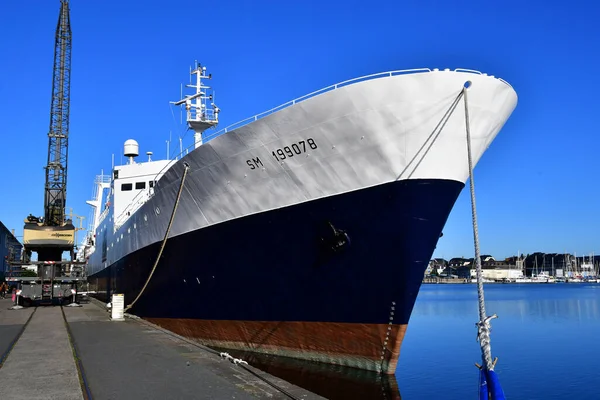 Saint Malo Francia Settembre 2020 Carico Nel Porto — Foto Stock