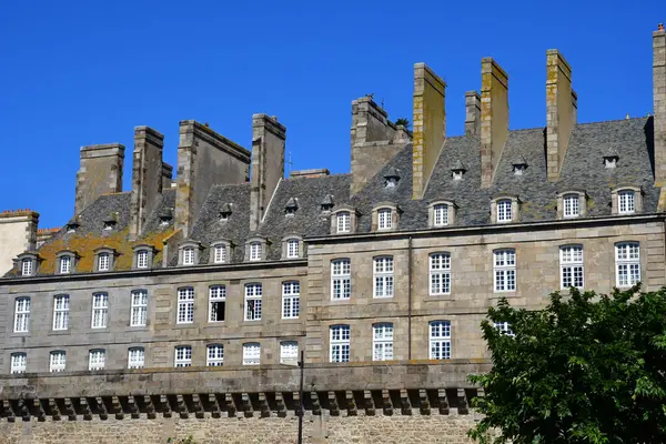 Saint Malo France September 2020 Обнесене Муром Місто — стокове фото