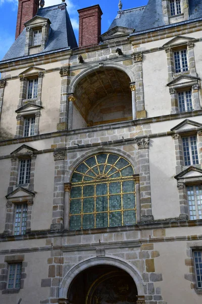 Fontainebleau Francie Srpna 2020 Historický Hrad — Stock fotografie