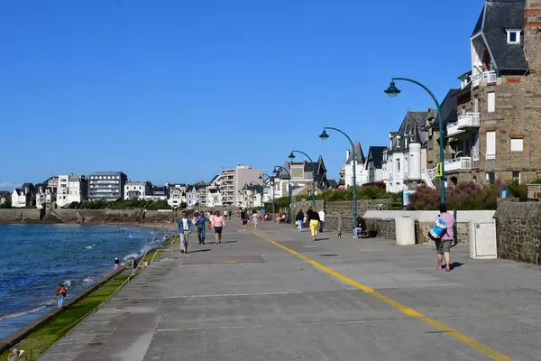Saint Malo France Septembre 2020 Quartier Des Plages Sillon — Photo