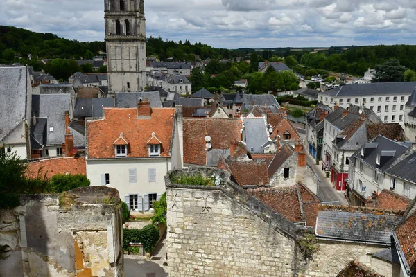 Loches Frankrike Juli 2020 Den Pittoreska Staden — Stockfoto