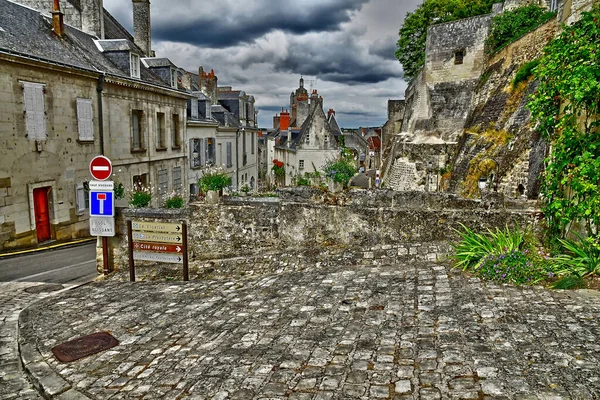 Loches Frankrike Juli 2020 Staden Sommaren — Stockfoto