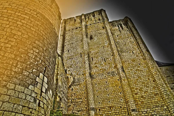 Loches Frankrike Juli 2020 Den Donjon — Stockfoto