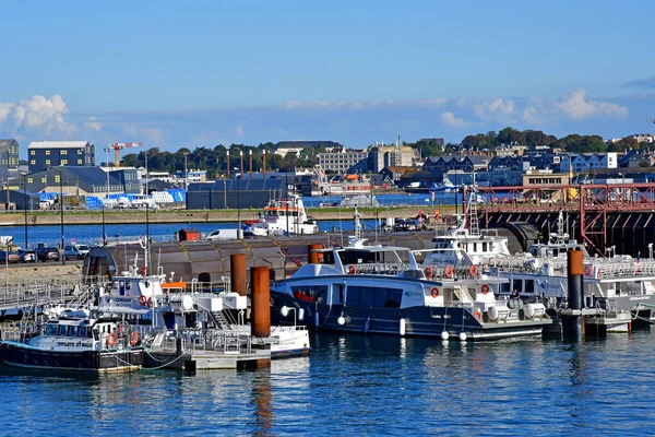 Saint Malo França Setembro 2020 Porto Pitoresco — Fotografia de Stock