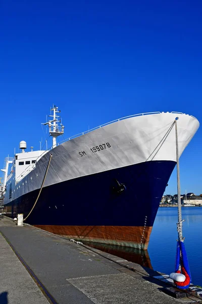 Saint Malo Francia Settembre 2020 Carico Nel Porto — Foto Stock