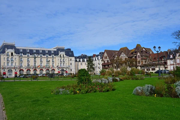 Cabourg Francie Října 2020 Grand Hotel Slavný Luxusní Hotel — Stock fotografie