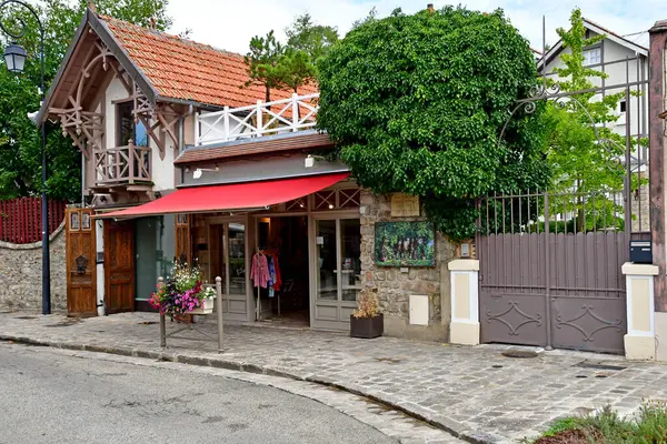 Barbizon Francia Agosto 2020 Una Tienda Telas Pintoresco Pueblo —  Fotos de Stock