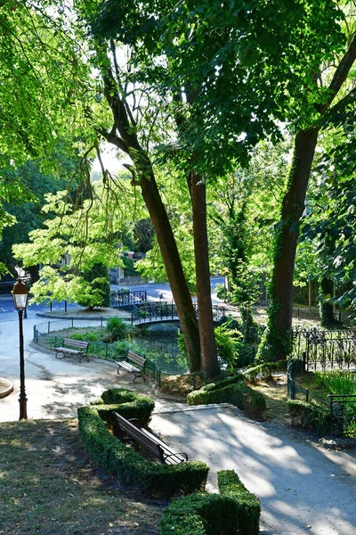 Villennes Sur Seine Francia Julio 2020 Parque Frente Ayuntamiento —  Fotos de Stock