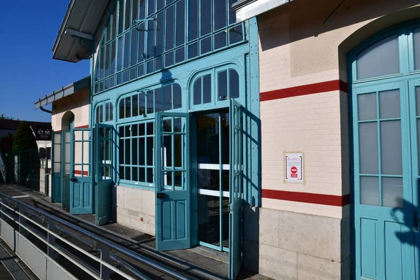 Villennes Sur Seine Frankreich Juli 2020 Der Bahnhof Wurde 1911 — Stockfoto