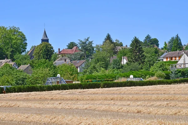 Authevernes Fransa Temmuz 2020 Yazın Pitoresk Köy — Stok fotoğraf