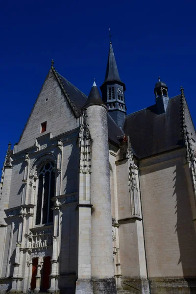Montresor Francia Luglio 2020 Chiesa Collegiale — Foto Stock