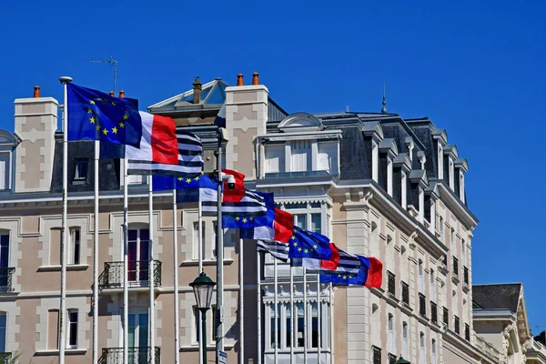 Dinard Frankrijk September 2020 Vlaggen Bij Het Casino — Stockfoto