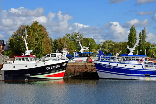 Honfleur France Août 2020 Bateaux Dans Port — Photo