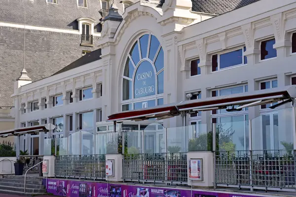 Cabourg Francja Października 2020 Kasyno Pobliżu Grand Hotelu — Zdjęcie stockowe