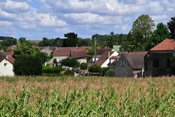 Avernes Frankrike Augusti 2020 Den Pittoreska Byn Sommaren — Stockfoto