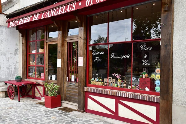 Barbizon France August 2020 Butcher Picturesque Village — 图库照片