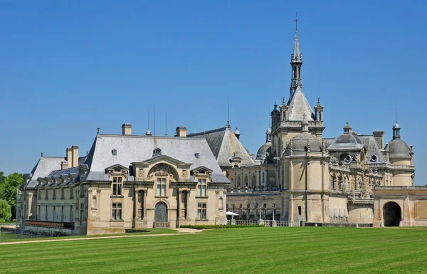 Chantilly Francia Abril 2017 Pintoresco Castillo —  Fotos de Stock