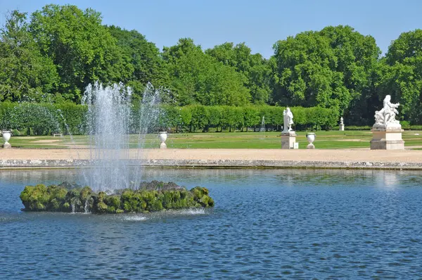 Chantilly Francia Abril 2017 Pintoresco Parque Del Castillo — Foto de Stock