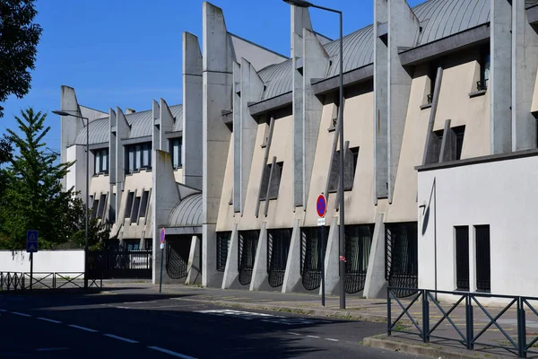Cergy França Agosto 2020 Escola Secundária Distrito Hauts Cergy — Fotografia de Stock