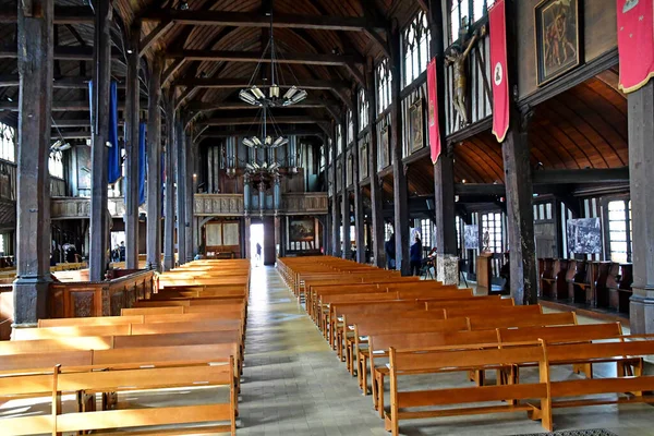 Honfleur Francja Sierpnia 2020 Kościół Katarzyny — Zdjęcie stockowe