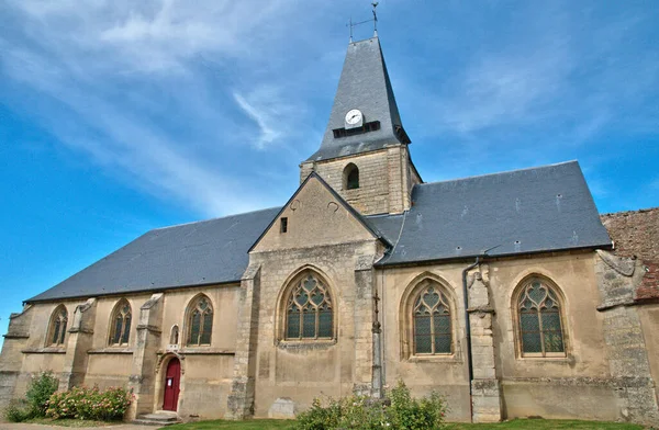 Boury Vexin France April 2017 Church — стоковое фото
