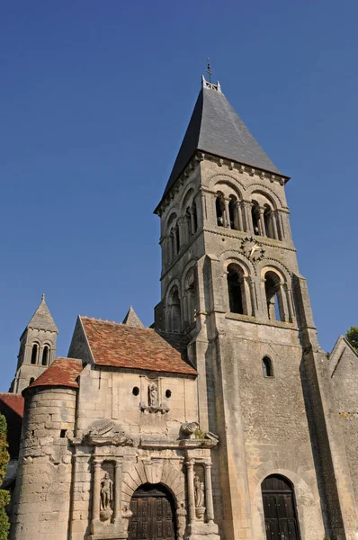 Morienval France April 2017 Abbp Org Church Notre Dame — 图库照片