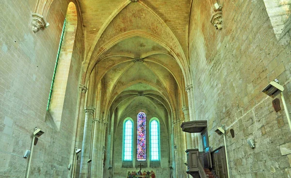 Saint Jean Aux Bois France April 2017 Notre Dame Church — Stock Photo, Image