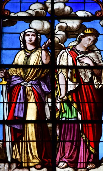 Fontainebleau Prancis Agustus 2020 Gereja Saint Louis — Stok Foto