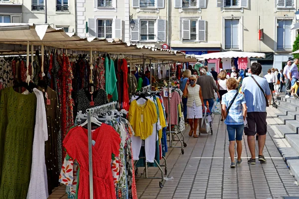 Saint Germain Laye Francia Agosto 2020 Mercado Dominical —  Fotos de Stock