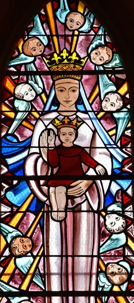 Cabourg France October 2020 Saint Michel Church Window — Stock Photo, Image