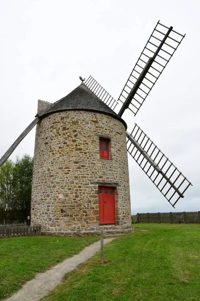 Cherrueix France September 2020 Windmill Picturesque Village — Stock Photo, Image