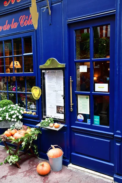 Honfleur France August 2020 Restaurant City Centre — Stock Photo, Image