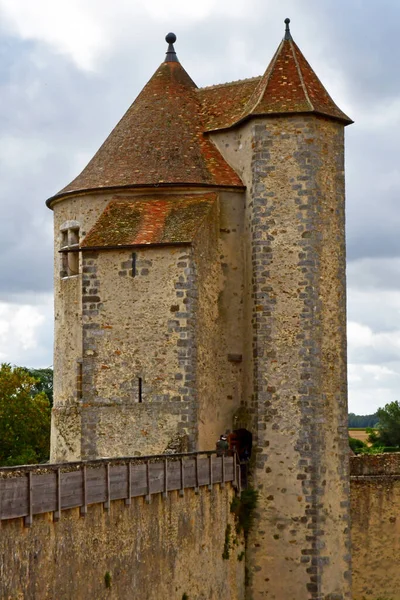 Blandy Les Tours Francja Sierpień 2020 Historyczny Zamek Xiii Wieku — Zdjęcie stockowe