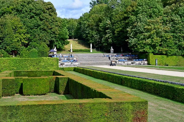 Vaux Vicomte France August 2020 Historic Castle Park — стокове фото