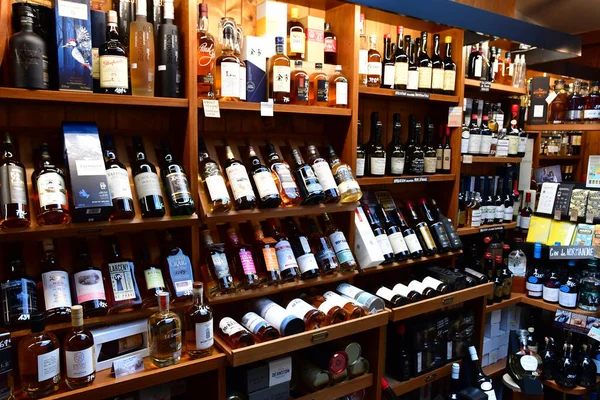 Cabourg Francia Ottobre 2020 Commerciante Vino — Foto Stock
