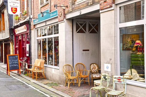 Honfleur Francia Agosto 2020 Una Tienda Regalos — Foto de Stock