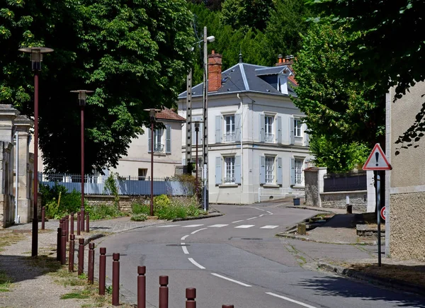 Mezy Sur Seine Francia Agosto 2020 Pittoresco Villaggio Estate — Foto Stock