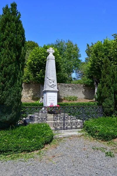 Authevernes Francia Luglio 2020 Monumento Caduti — Foto Stock