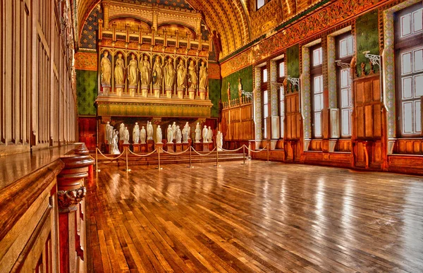 Pierrefonds Frankreich April 2017 Saal Von Preuses Der Festsaal Historischen — Stockfoto