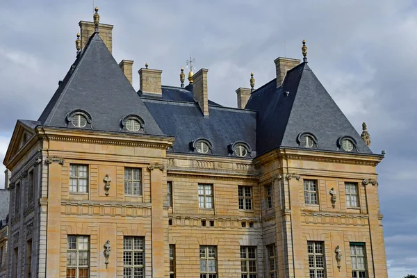 Vaux Vicomte Francja Sierpień 2020 Historyczny Zamek Zbudowany Przez Nicolasa — Zdjęcie stockowe